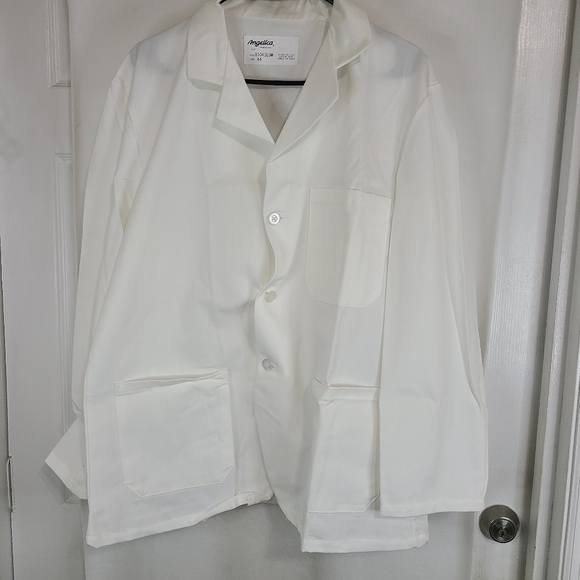 Angelica Lab Coat / Hospital Jacket, Size: 44R Color: White - Picture 3 of 14